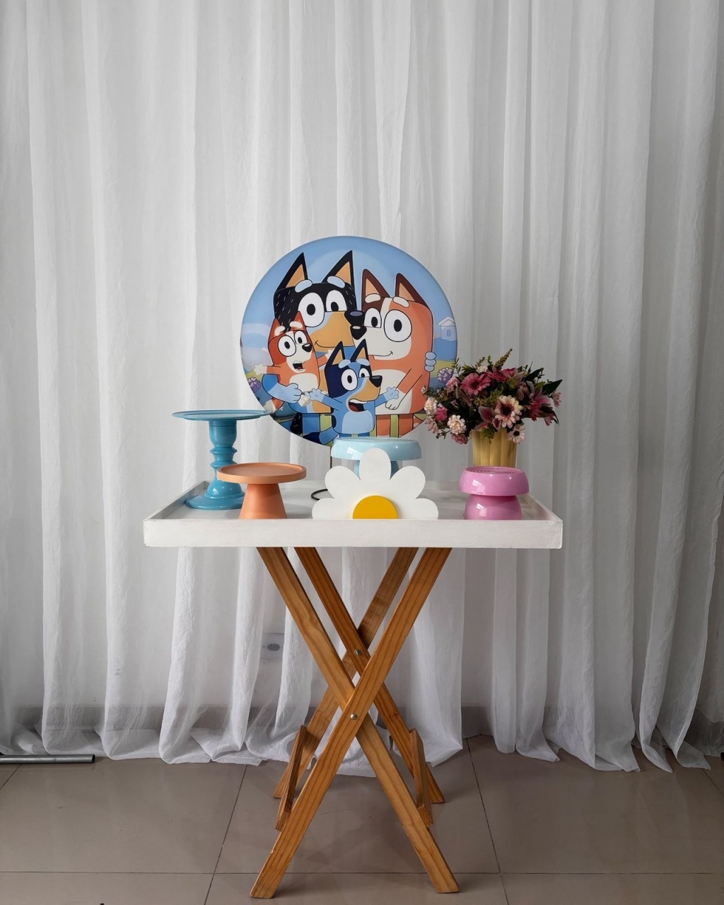 Bluey - Mini Kit  Com Mesa   - Tetris Festa 