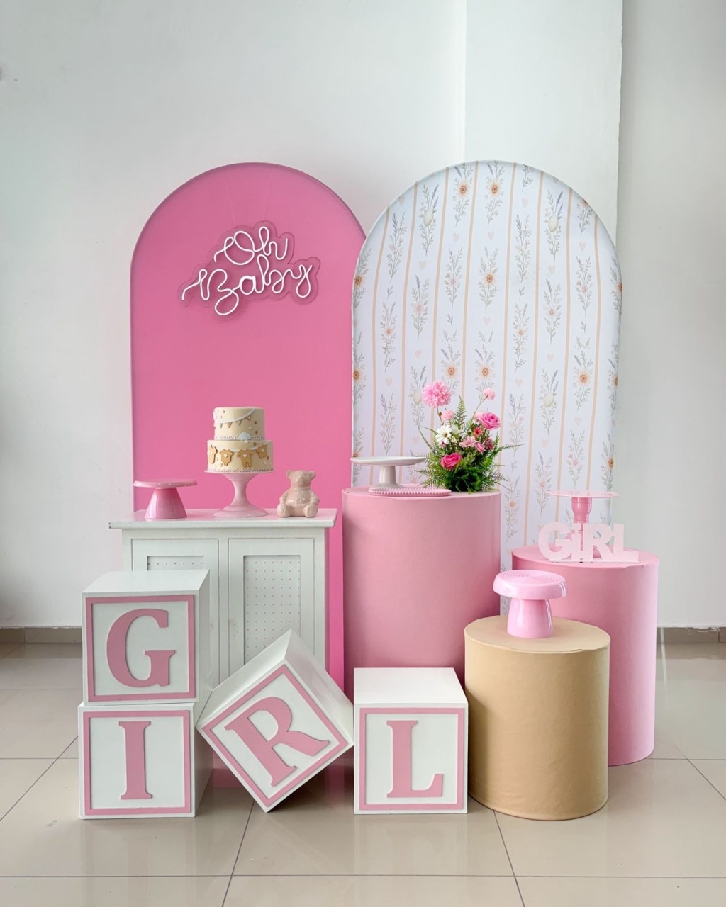 Coleção Felicidade - Jardim Rosa - Tetris Festa 