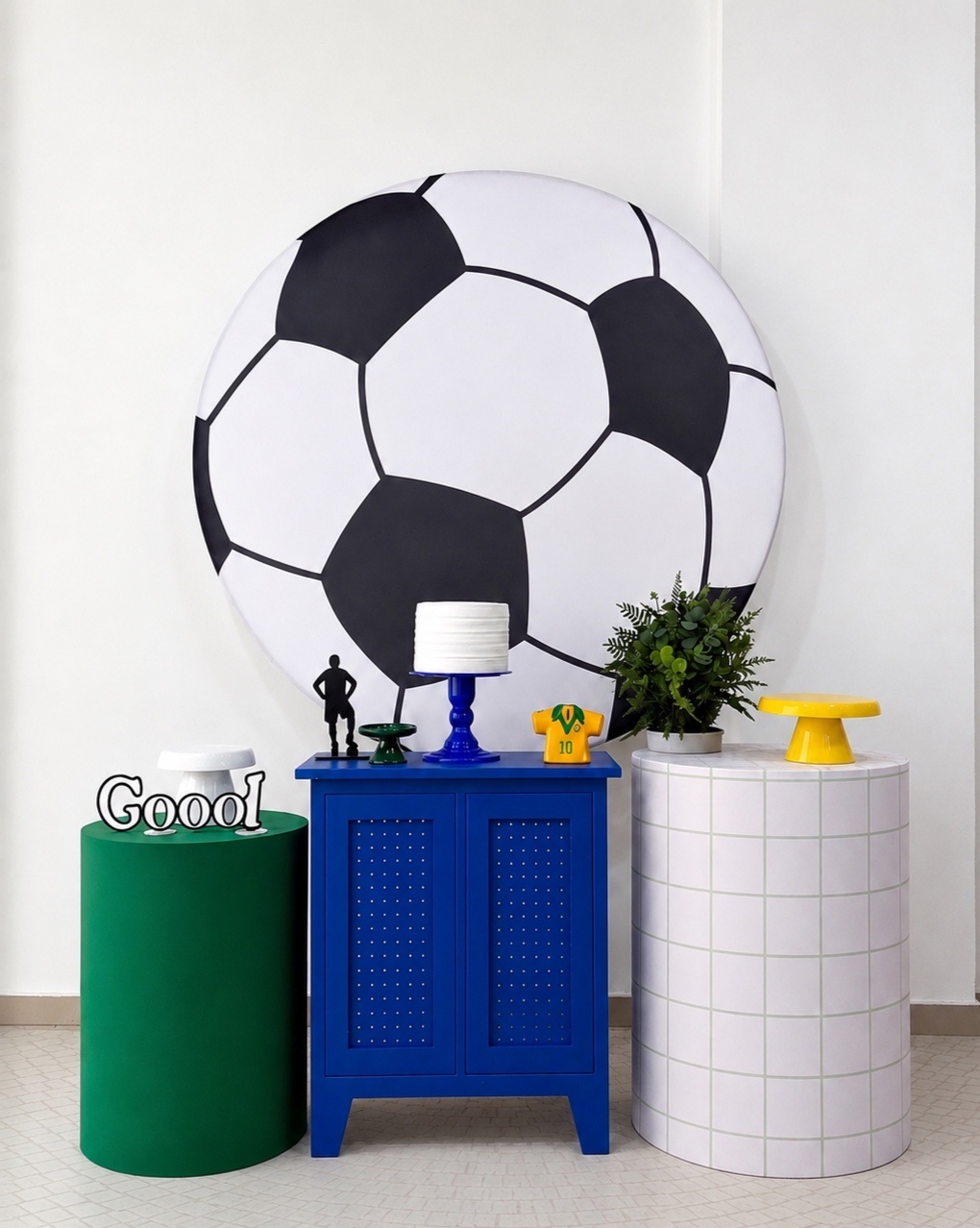 Bola Futebol- Prata - Tetris Festa 