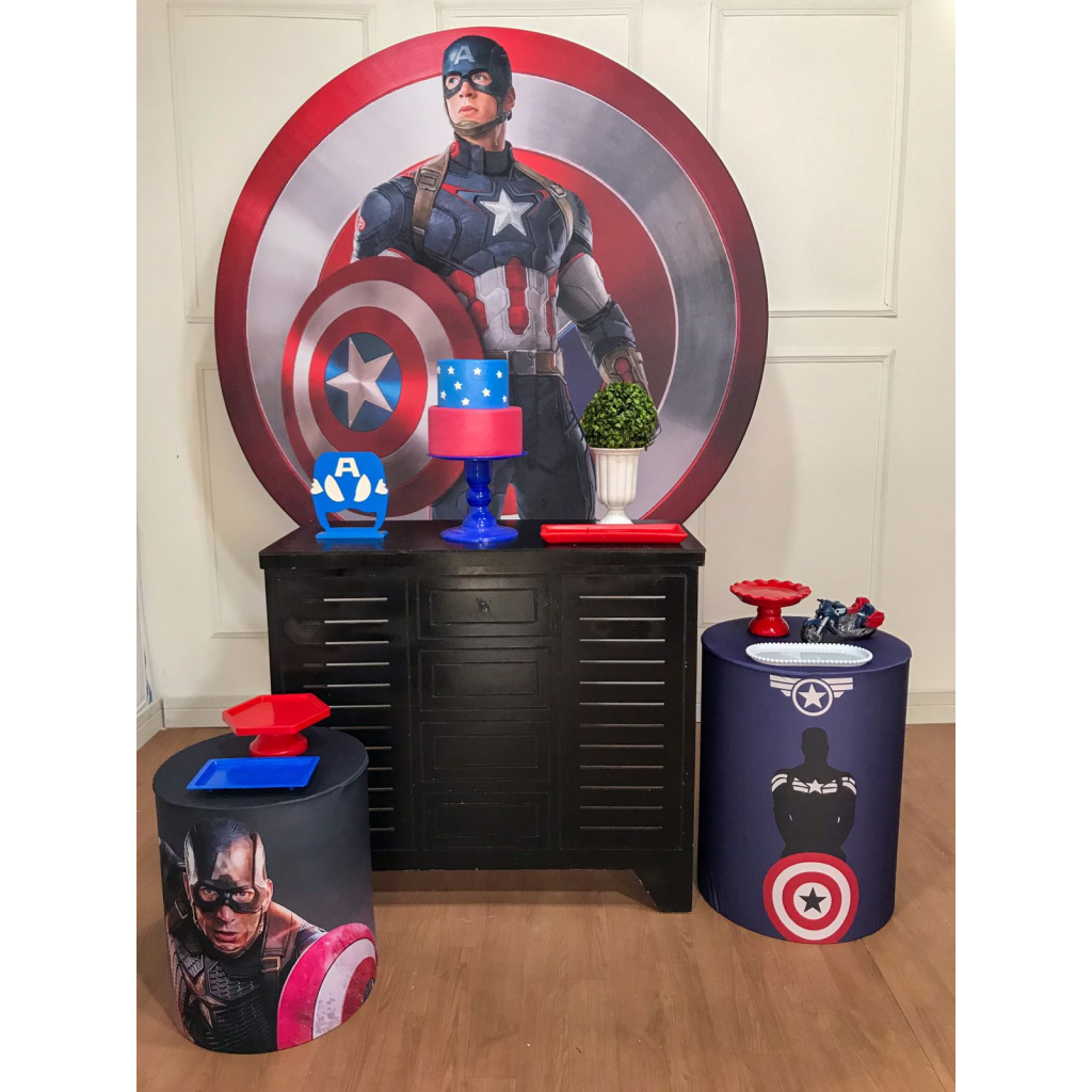 Capitão America - Prata - Tetris Festa 