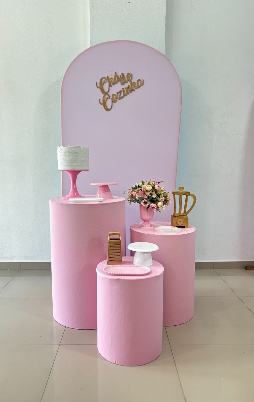 Chá de Cozinha Rosa  - Tetris Festa 