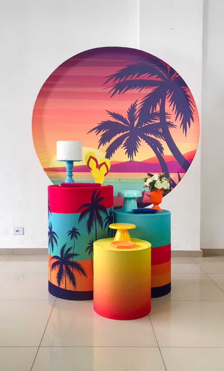 Decoração - Tardezinha  - Tetris Festa 