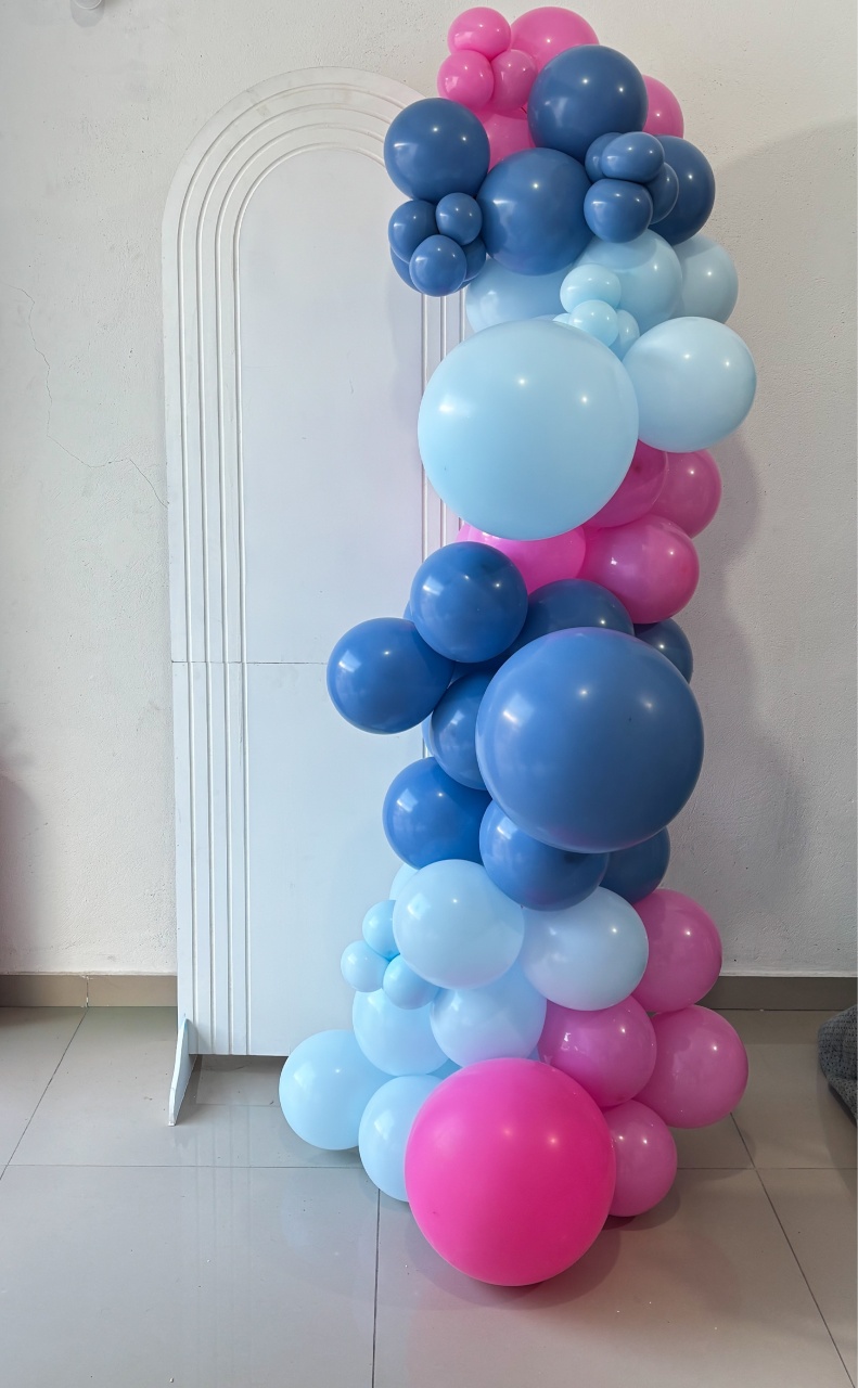 Arco de Balão Celebrar - Cores Simples - Tetris Festa 