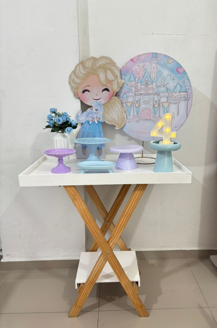 Mini Kit Frozen Com Mesa  - Tetris Festa 