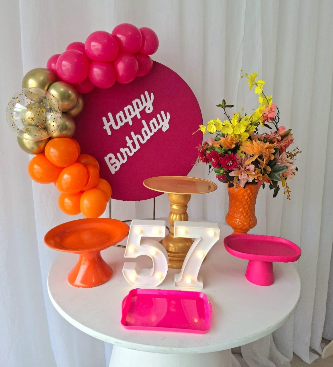 Mini Luxo - Pink E Laranja - Tetris Festa 