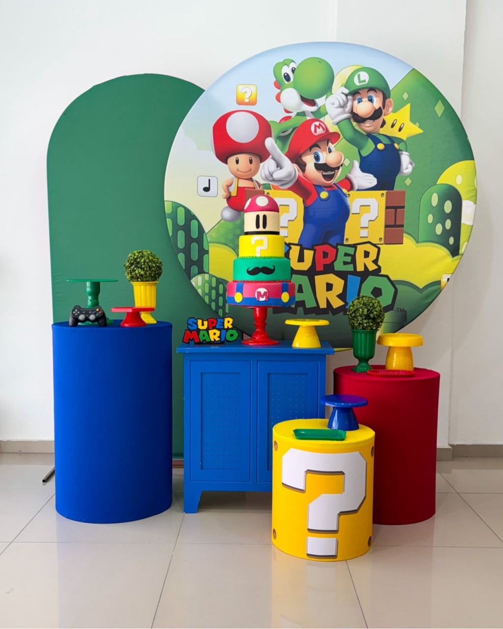 Mario  Broz Ouro (R) Verde  - Tetris Festa 