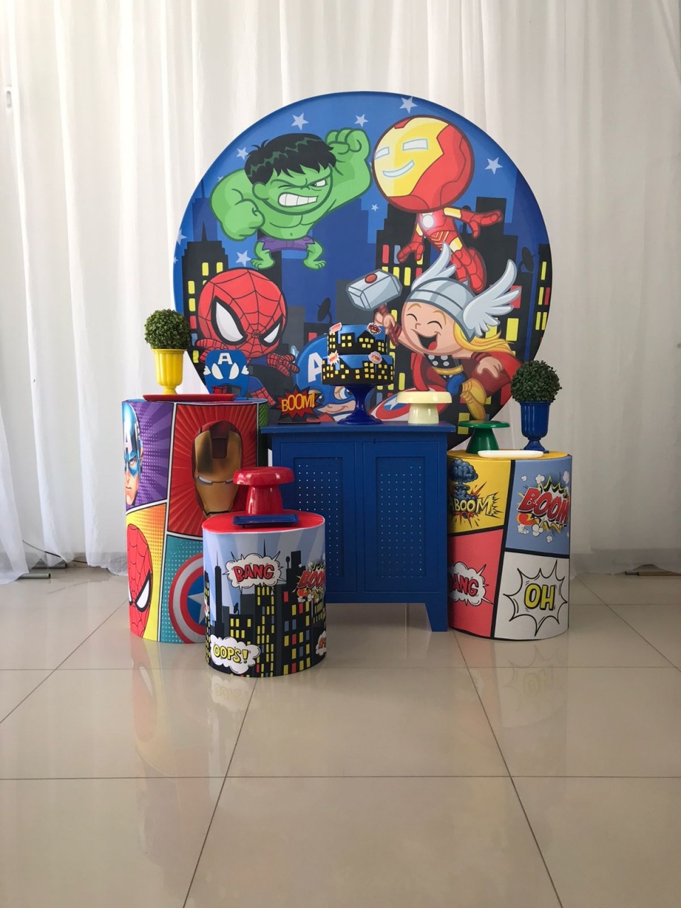 Vingadores Baby - Ouro  - Tetris Festa 