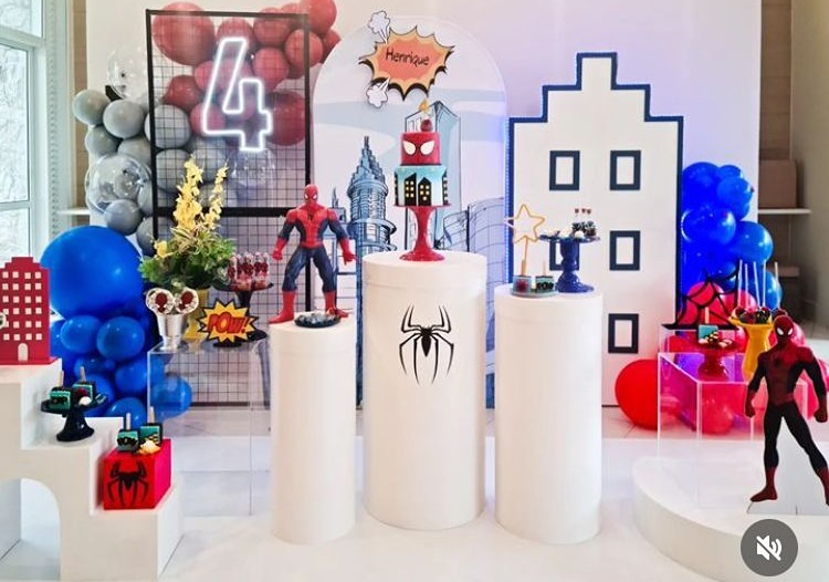 Homem Aranha Super Luxo - Tetris Festa 
