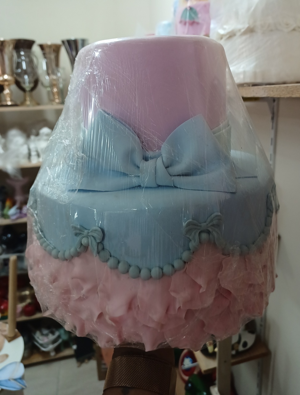 Cha Revelacao Azul+Rosa  - maequerofestalocacoesbq