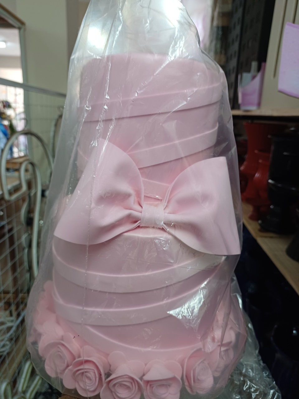 Laços Rosa  - maequerofestalocacoesbq