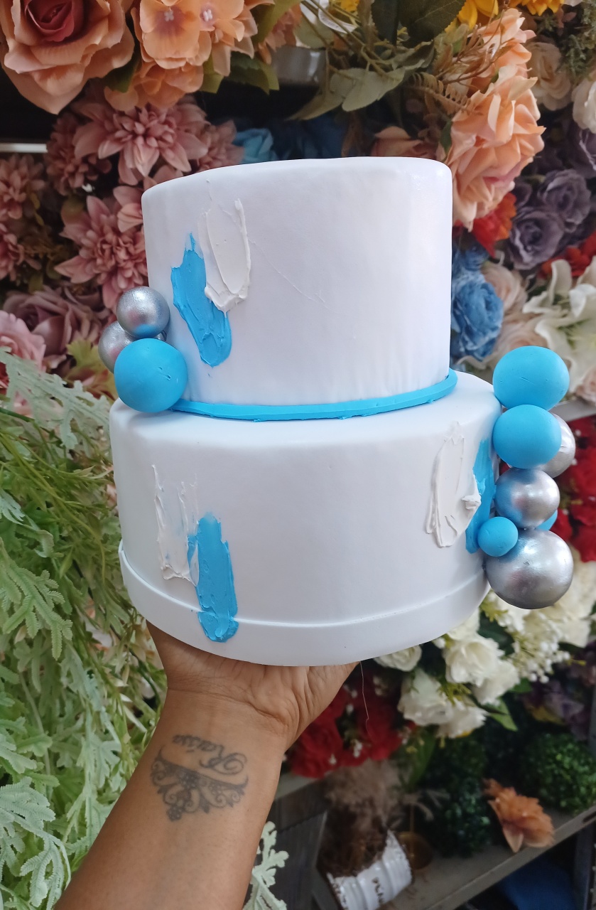 Azul Com Prata  - maequerofestalocacoesbq