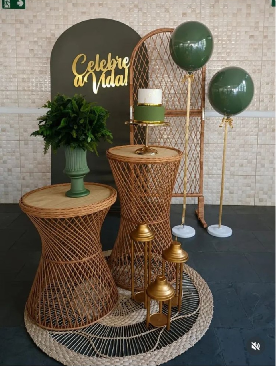 Verde. Luxo - maequerofestalocacoesbq