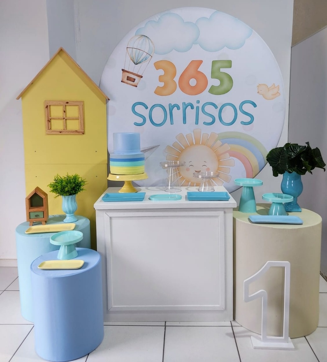 Kit Completo 365 Sorrisos+Número de Chão  - Mimo e Arte Decor e Locações 