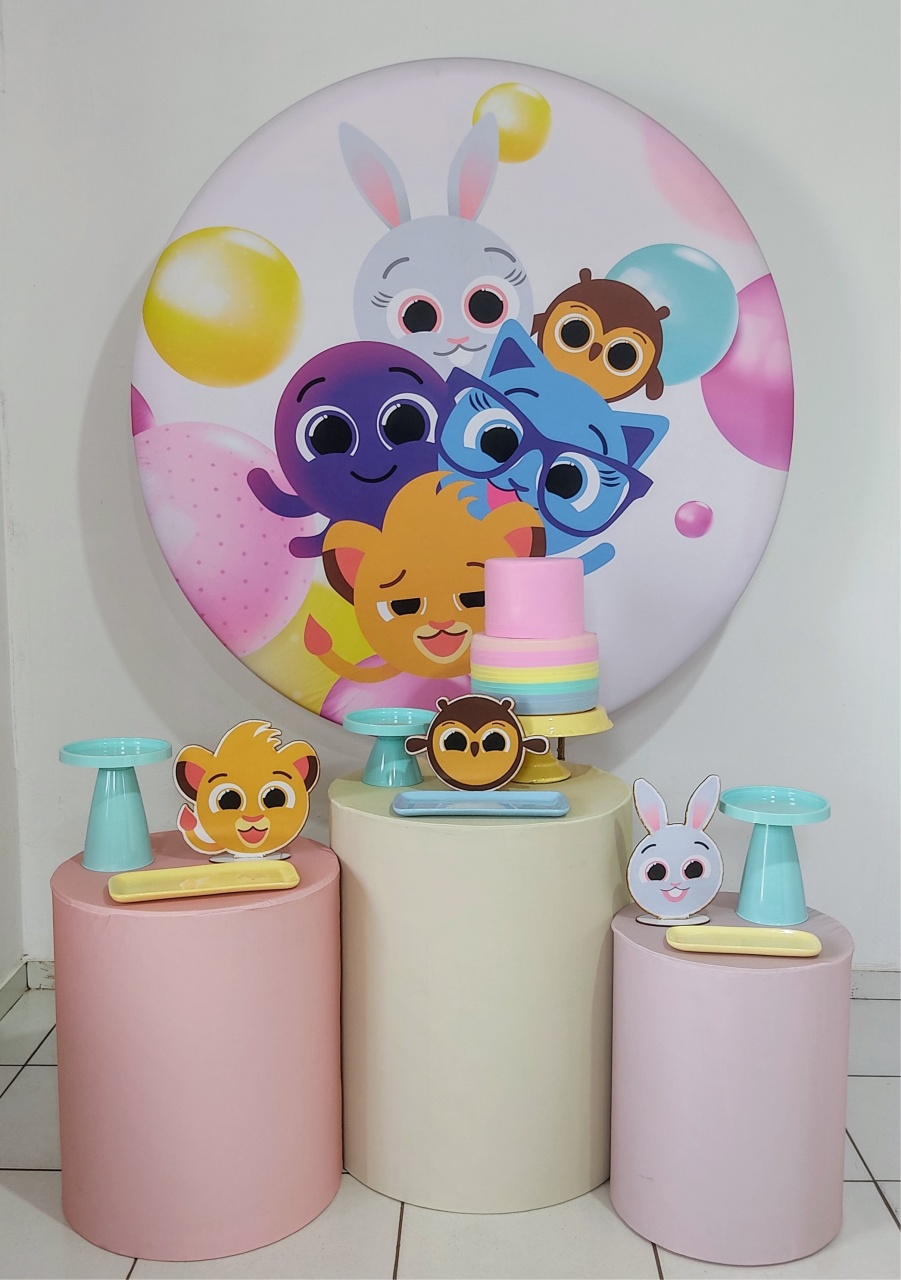 Kit Classico Bolo Fofo Menina  - Mimo e Arte Decor e Locações 