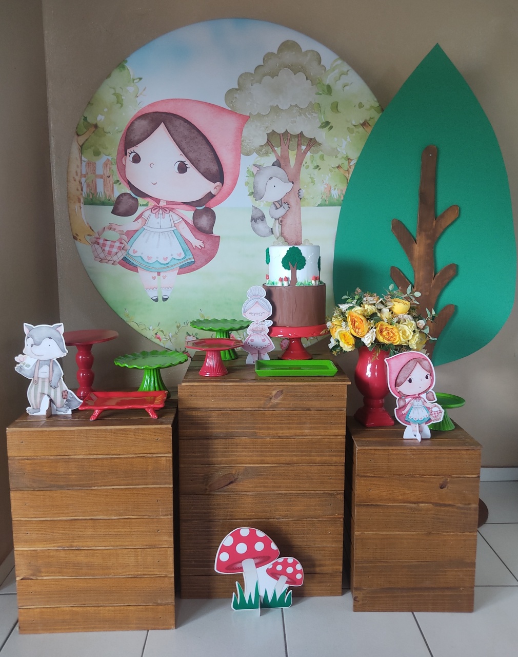 Kit Completo 01 Chapeuzinho Vermelho  - Mimo e Arte Decor e Locações 
