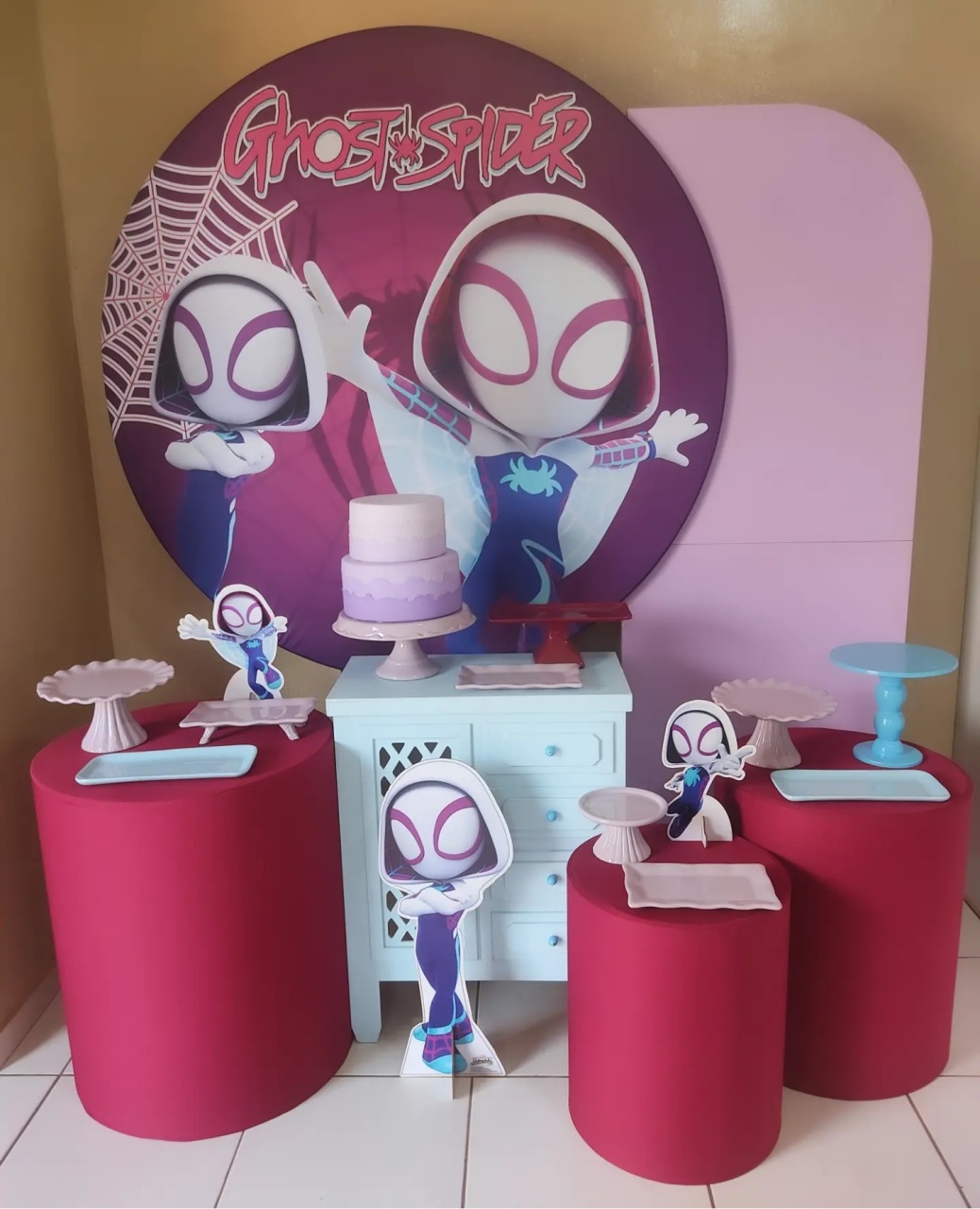 Kit Completo Ghost Spider  - Mimo e Arte Decor e Locações 