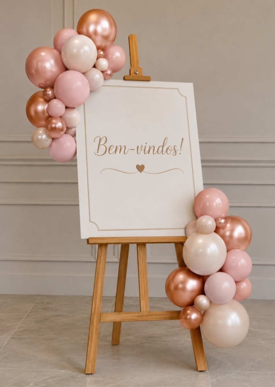 2 Cachos de Balões Para Cavalete - Mimo e Arte Decor e Locações 