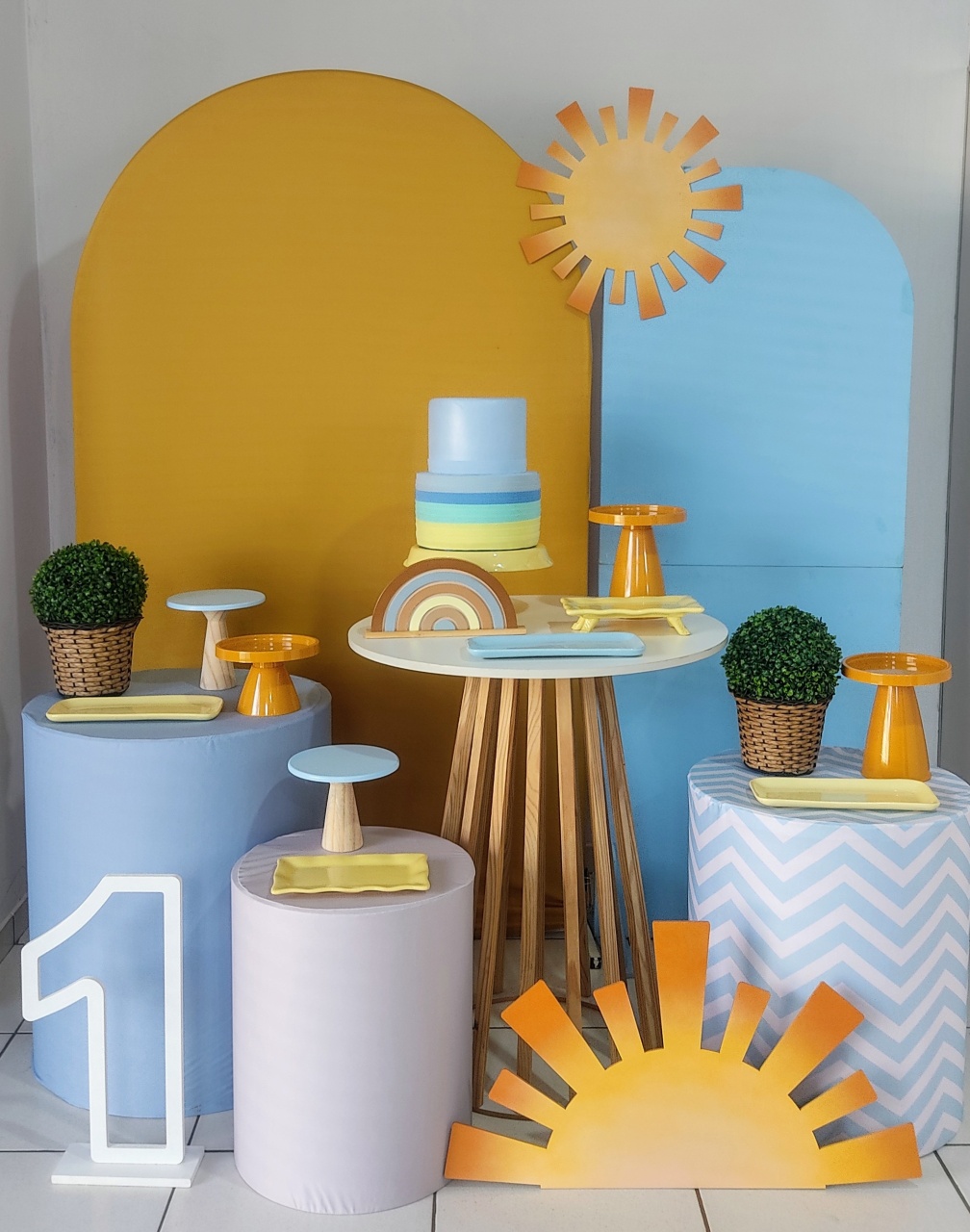Composição Completa Primeira Volta Ao Sol  - Mimo e Arte Decor e Locações 