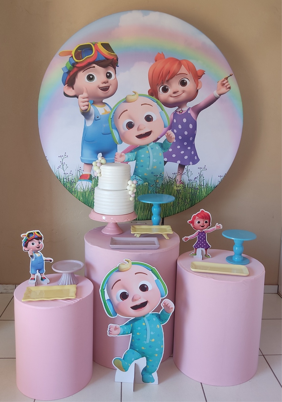 Kit Classico Cocomelon Menina  - Mimo e Arte Decor e Locações 