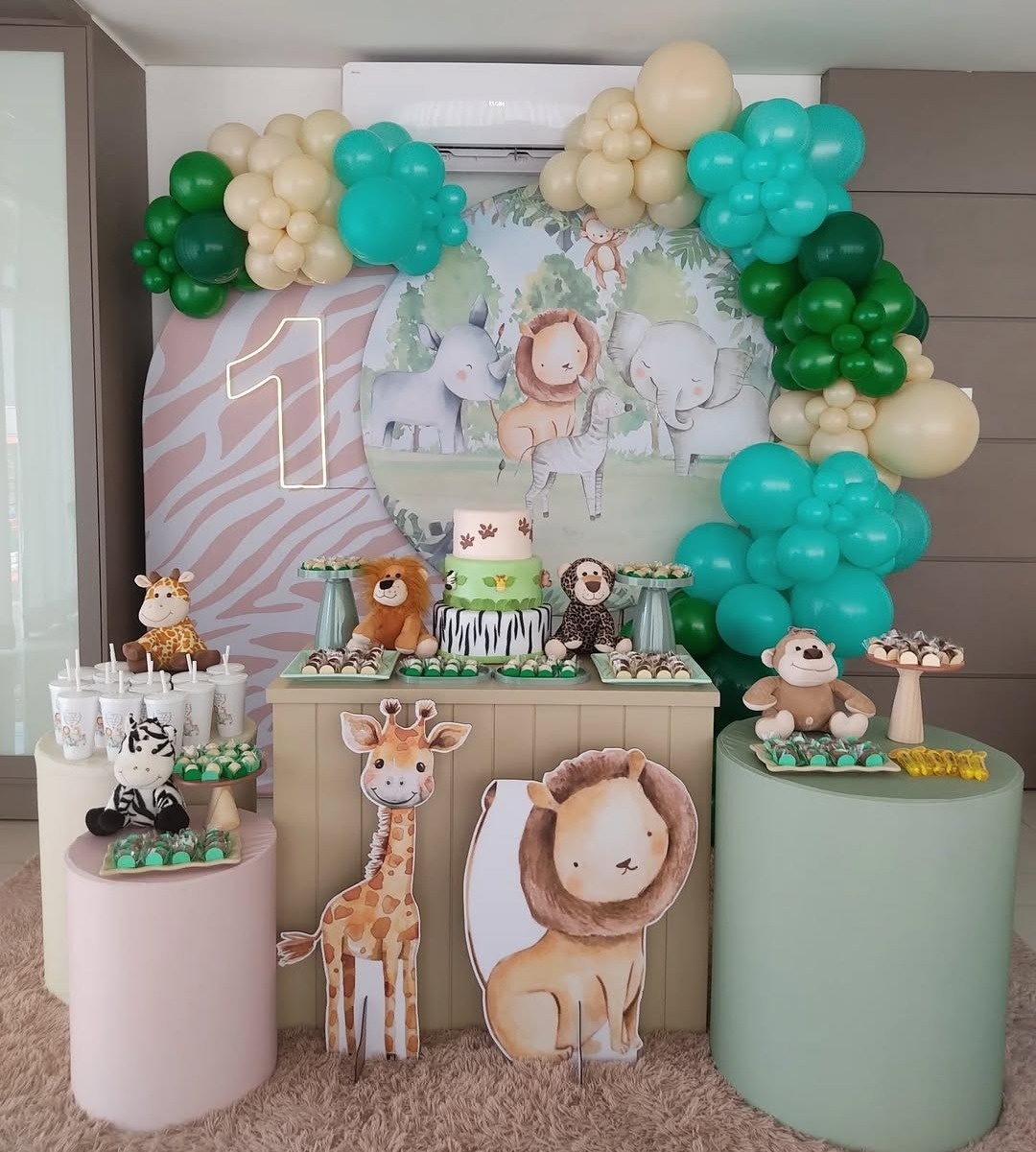 Decoração Completa Safari Baby 3M - Mimo e Arte Decor e Locações 