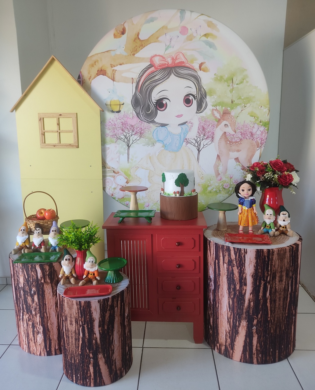 Kit Essencial Branca de Neve  - Mimo e Arte Decor e Locações 
