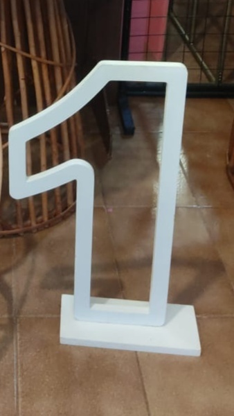Numeral 1 Mdf 60Cm - Mimo e Arte Decor e Locações 