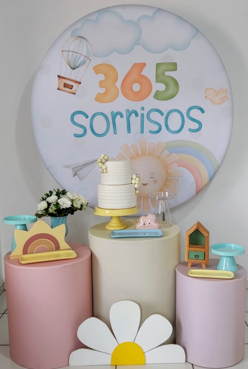 Kit Classico 365 Sorrisos-Menina - Mimo e Arte Decor e Locações 