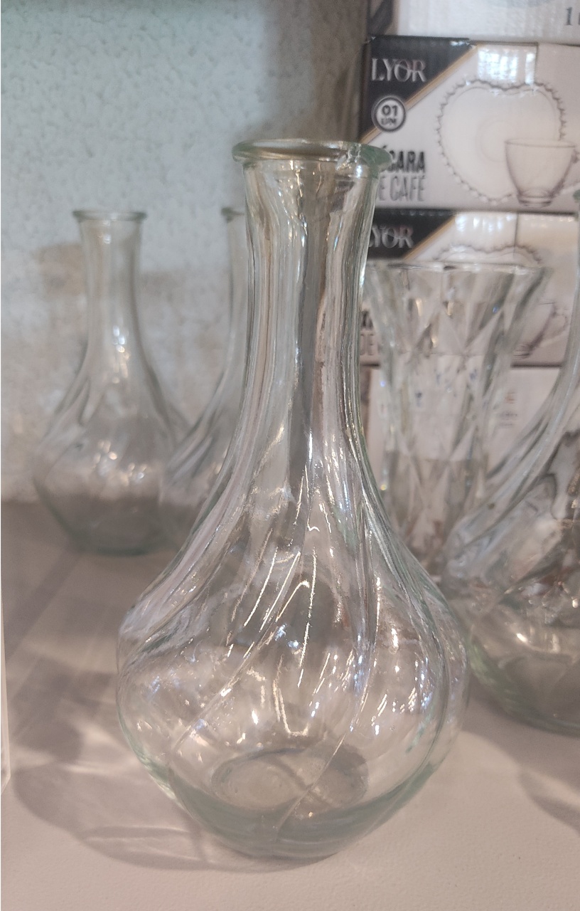 Vaso Vidro 12Cm - Mimo e Arte Decor e Locações 