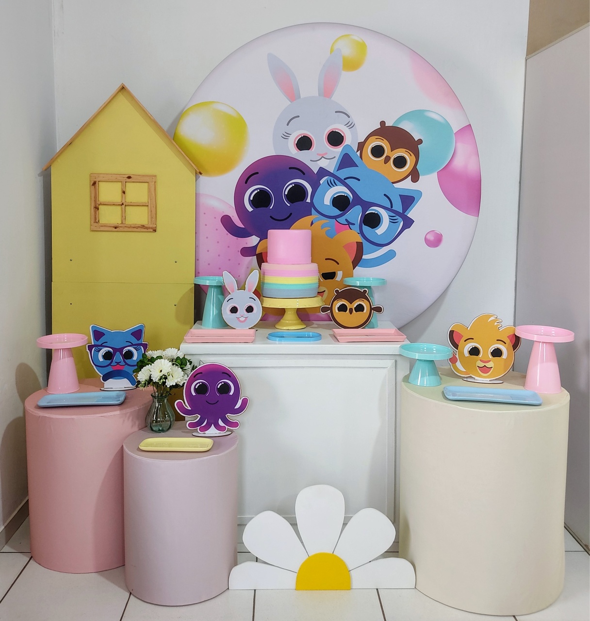 Kit Completo Bolo Fofo Menina - Mimo e Arte Decor e Locações 