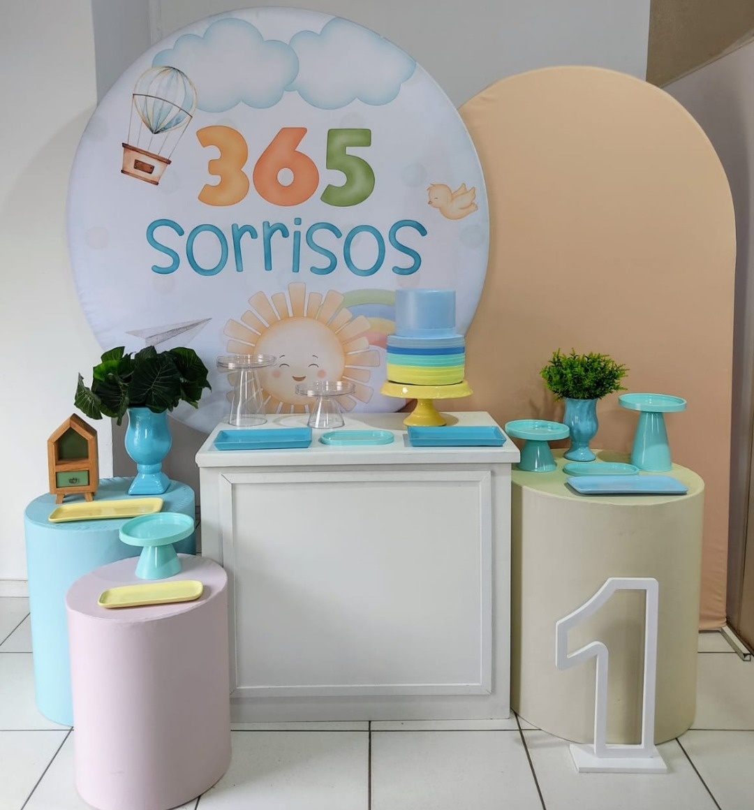 Kit Completo 365 Sorrisos Com Número de Chão  - Mimo e Arte Decor e Locações 
