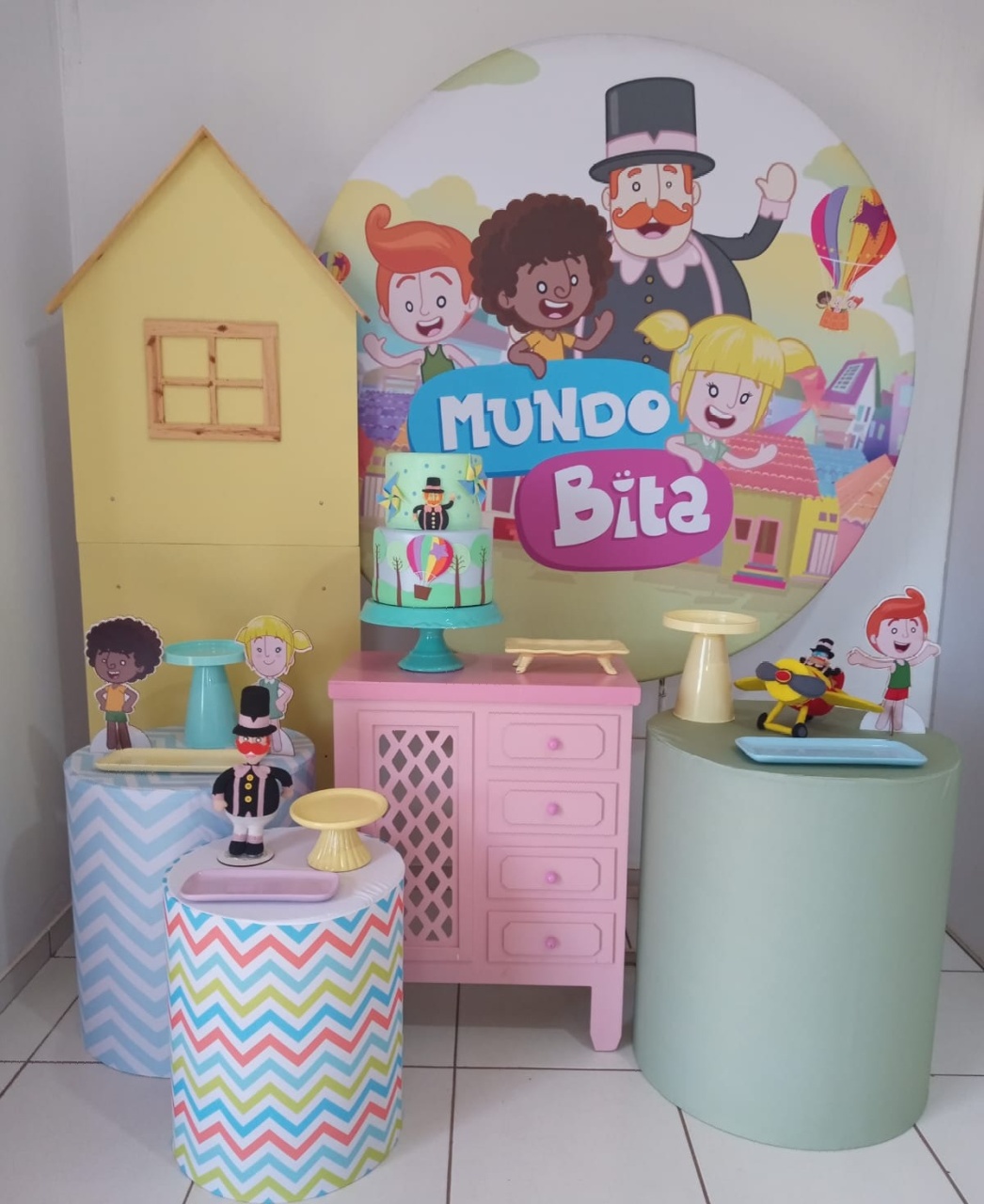 Kit Completo Mundo Bita Menina - Mimo e Arte Decor e Locações 