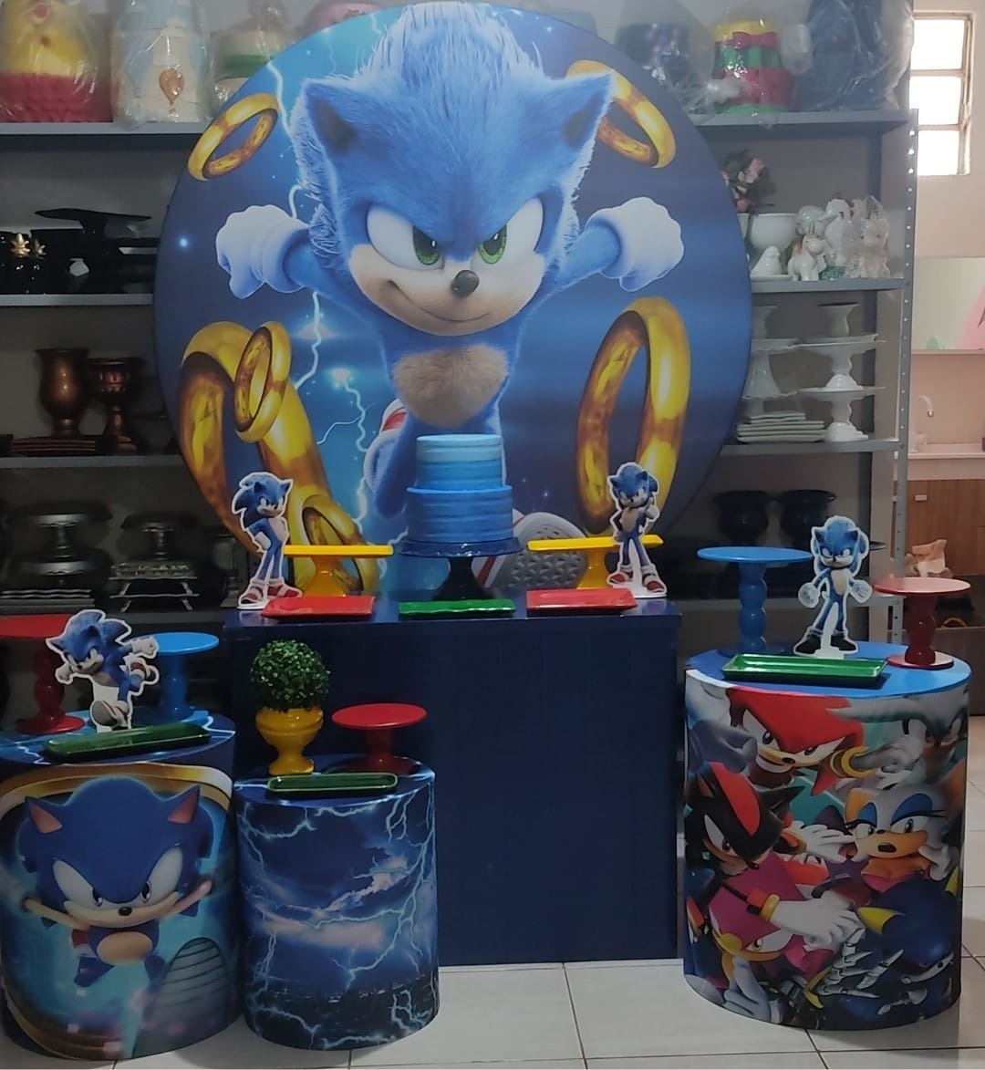  Kit Essencial Sonic  - Mimo e Arte Decor e Locações 