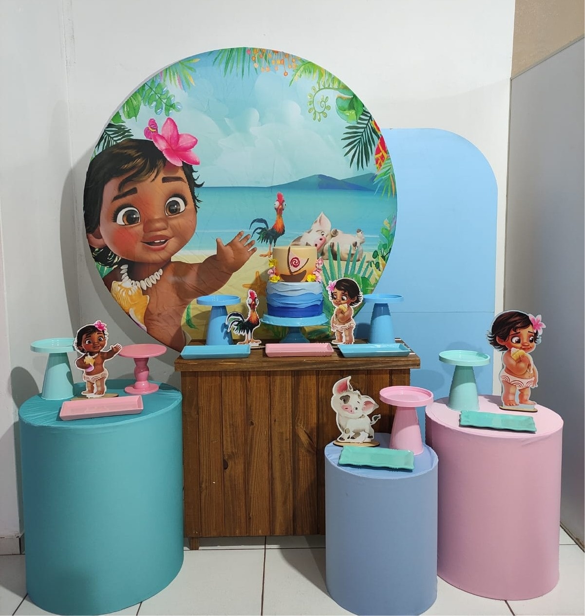Kit Completo Moana Baby  - Mimo e Arte Decor e Locações 