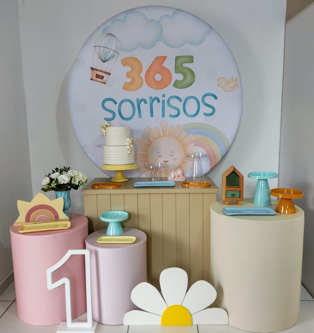 Kit Esse 365 Sorrisos-Menina - Mimo e Arte Decor e Locações 