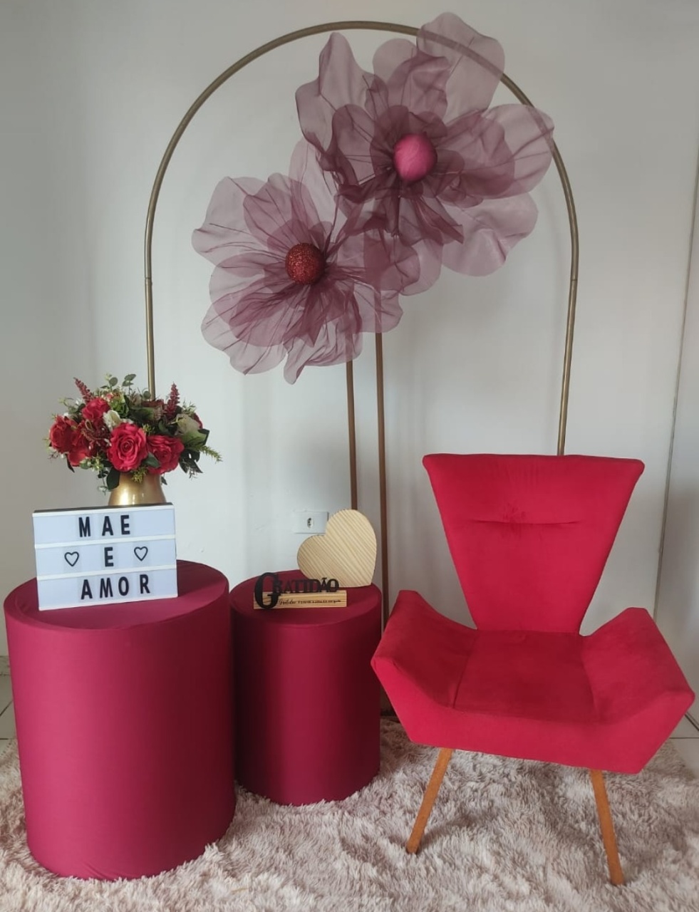 Cenário Essencial Dia das Mães  - Mimo e Arte Decor e Locações 