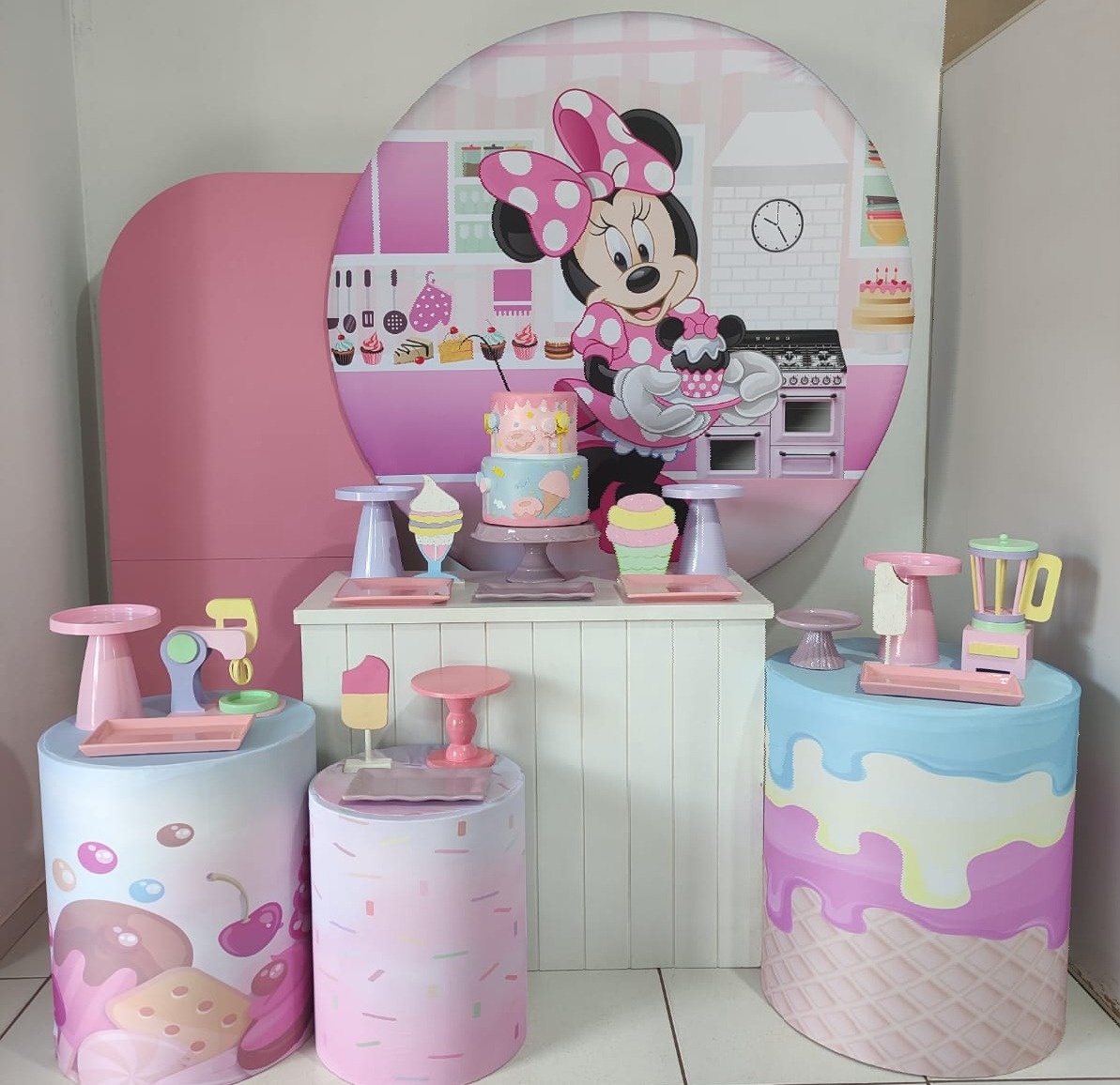 Kit Completo Minie Doceira  - Mimo e Arte Decor e Locações 