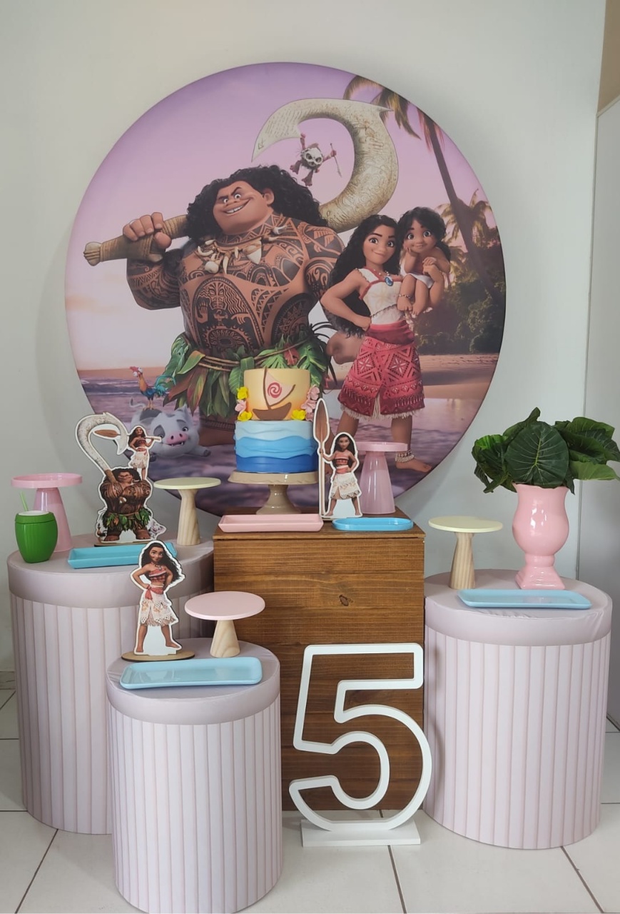 Kit Essencial Moana+Número de Chão - Mimo e Arte Decor e Locações 