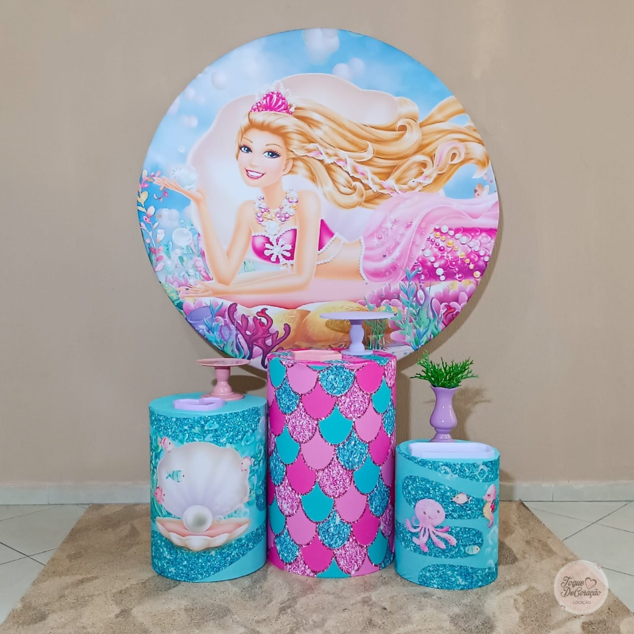 Kit Carinho - Barbie Sereia - Toque DeCoração