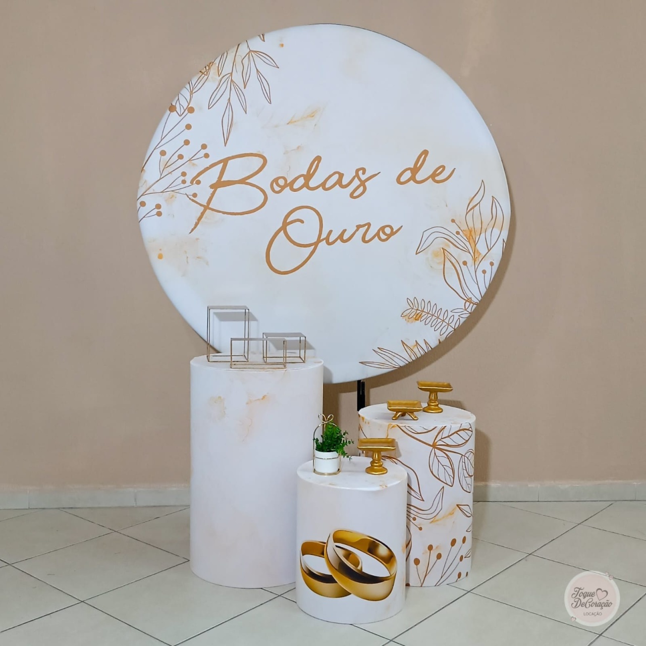 Kit Carinho - Bodas de Ouro - Toque DeCoração