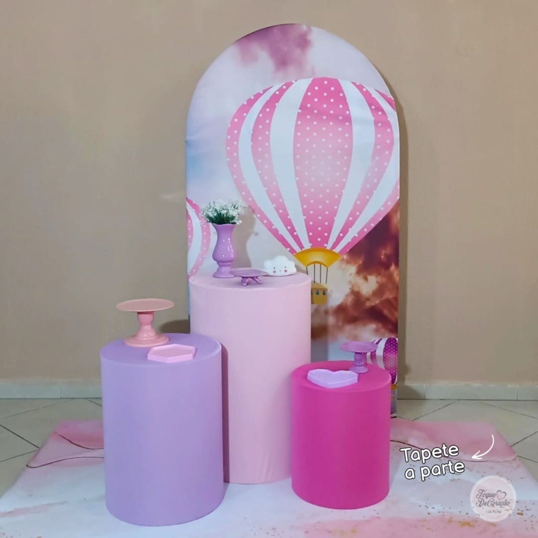 Kit Carinho - Balãozinho Rosa - Toque DeCoração