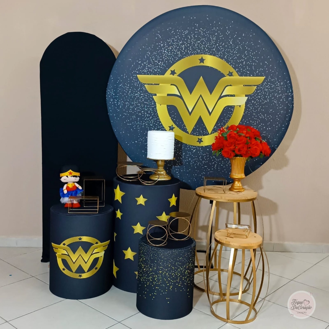 Kit Amor - Mulher Maravilha - Toque DeCoração