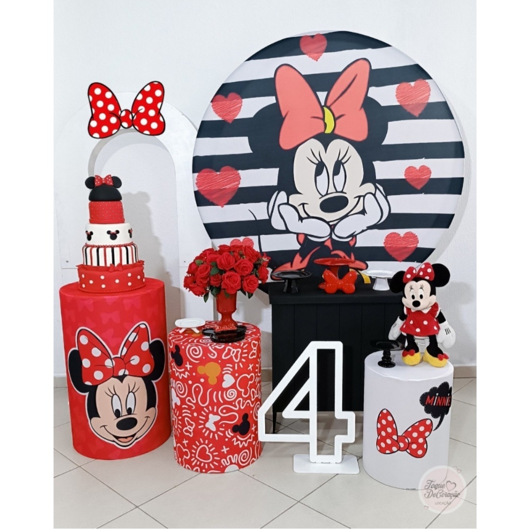 Kit Amor - Minnie Vermelha - Toque DeCoração