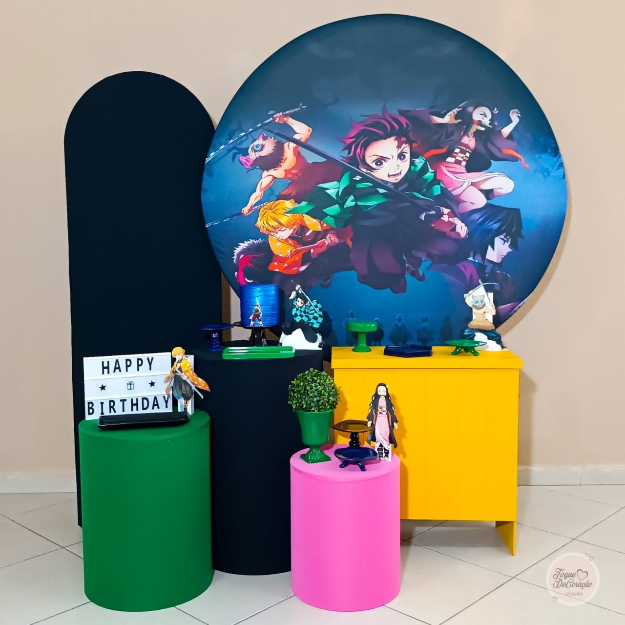Kit Amor - Demon Slayer - Toque DeCoração