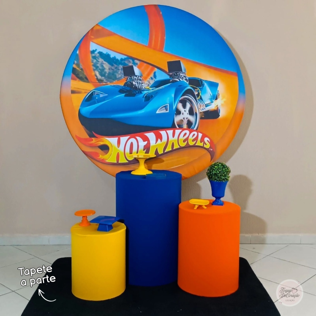 Kit Carinho - Hotwheels - Toque DeCoração
