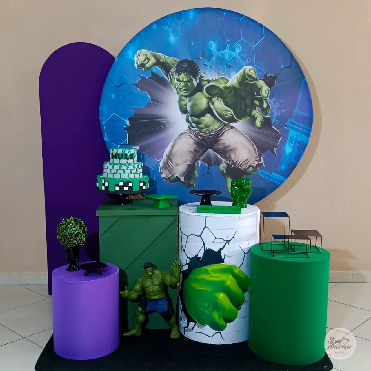 Kit Amor - Hulk - Toque DeCoração