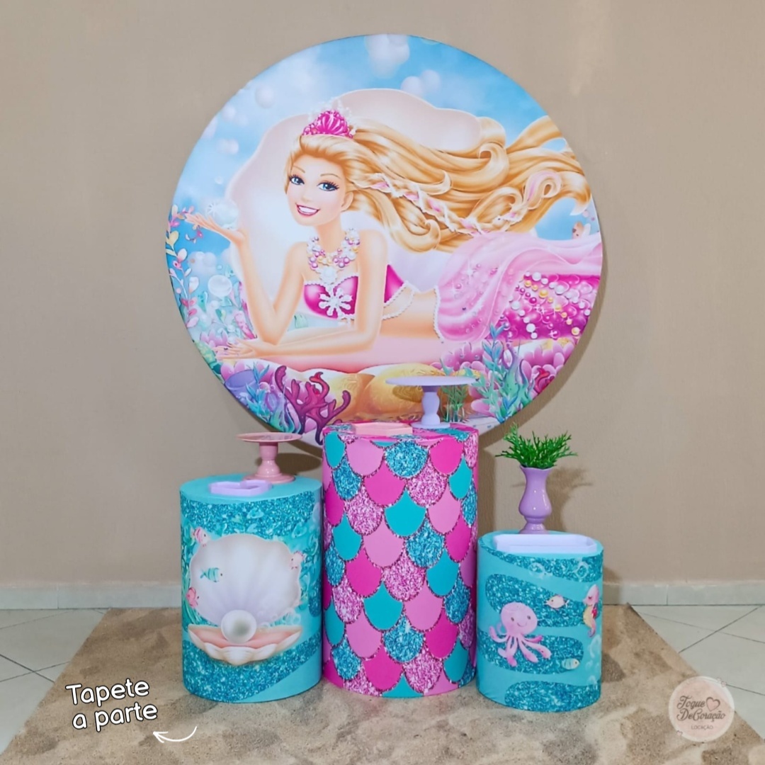 Kit Carinho - Barbie Sereia - Toque DeCoração