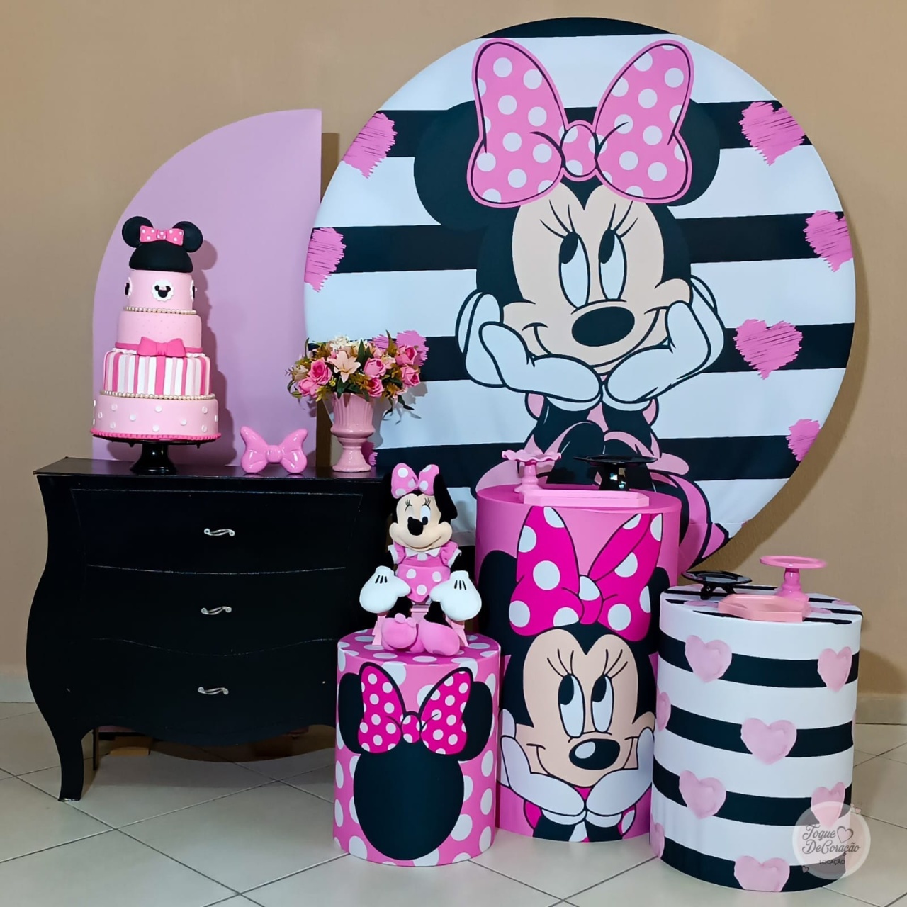 Kit Amor - Minnie Rosa - Toque DeCoração
