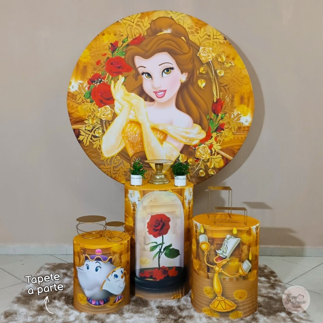 Kit Carinho - Bela E A Fera - Toque DeCoração