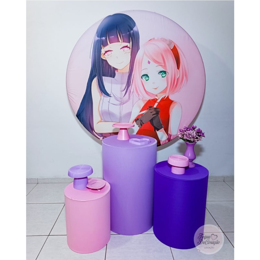 Kit Carinho - Hinata E Sakura - Toque DeCoração