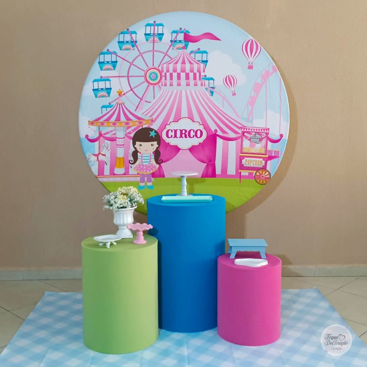Kit Carinho - Circo (Versão Rosa) - Toque DeCoração